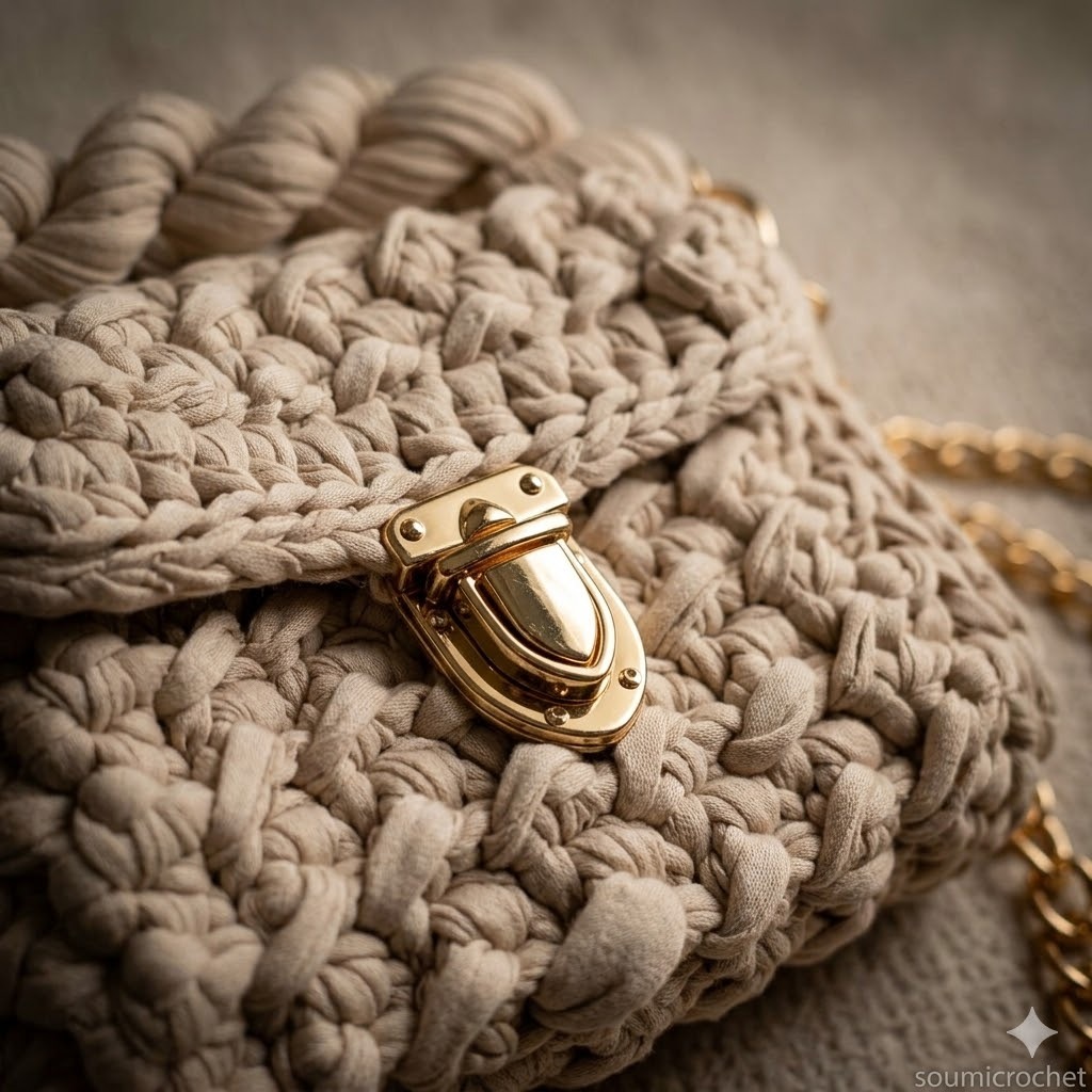 Beige handmade bag