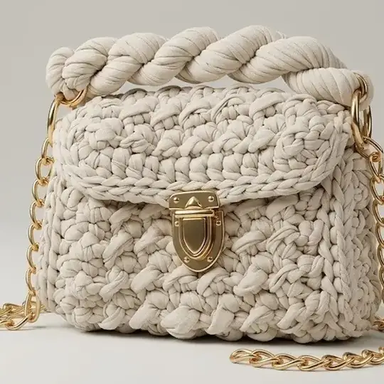 Modèle Beige Gold - Crochet beige doré