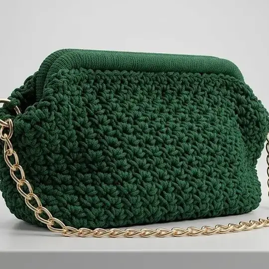 Modèle Green Charm - Crochet vert élégant