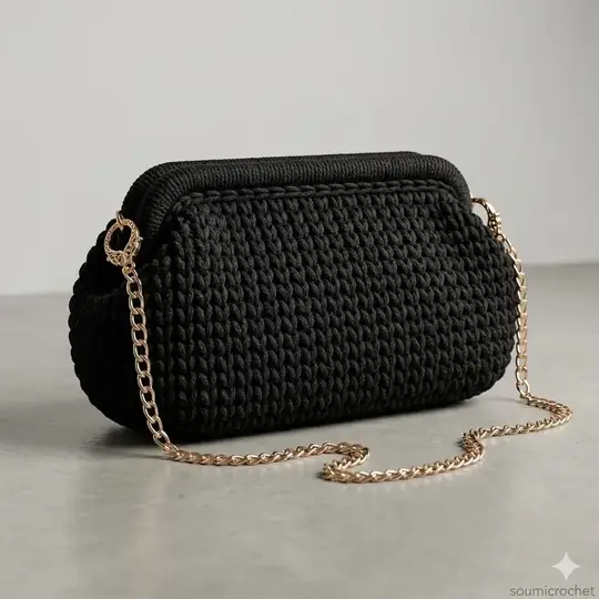 Modèle Classic Noir - Crochet noir raffiné
