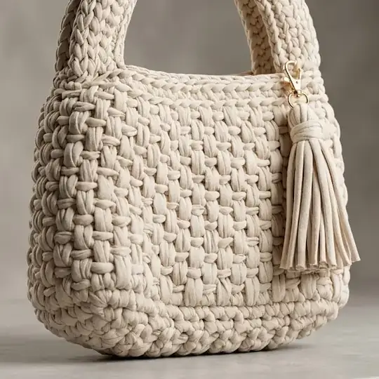 Modèle Ivory Tassel - Crochet ivoire à pampille